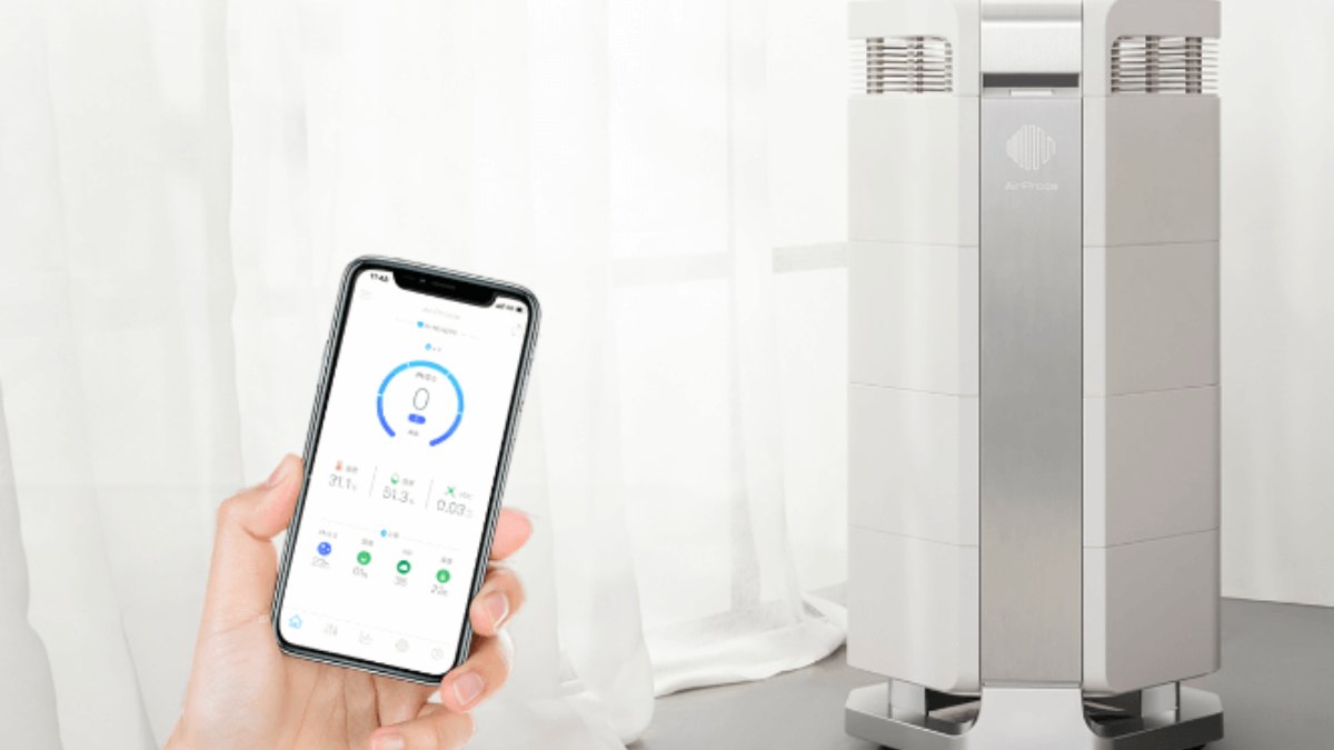 Máy lọc không khí AirProce được trang bị hệ thống cảm biến thông minh