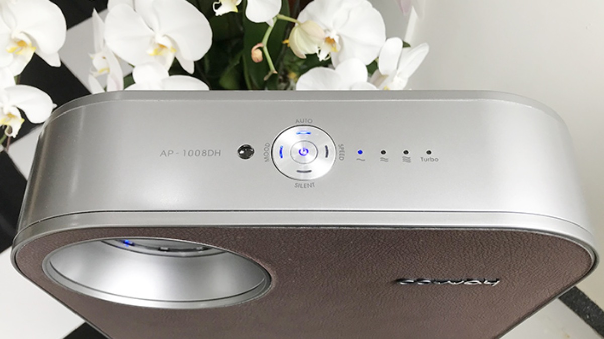 Máy lọc không khí Coway 1008DH sở hữu nhiều tính năng thông minh cùng hiệu suất vận hành êm ái