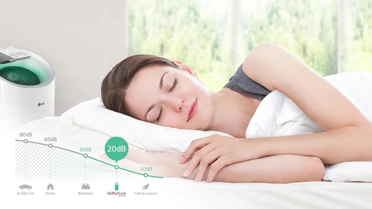 Máy vận hành rất êm ái với độ ồn chỉ từ 20 đến tối đa 47 dB, phù hợp cho cả phòng ngủ, phòng khách và không gian cần yên tĩnh