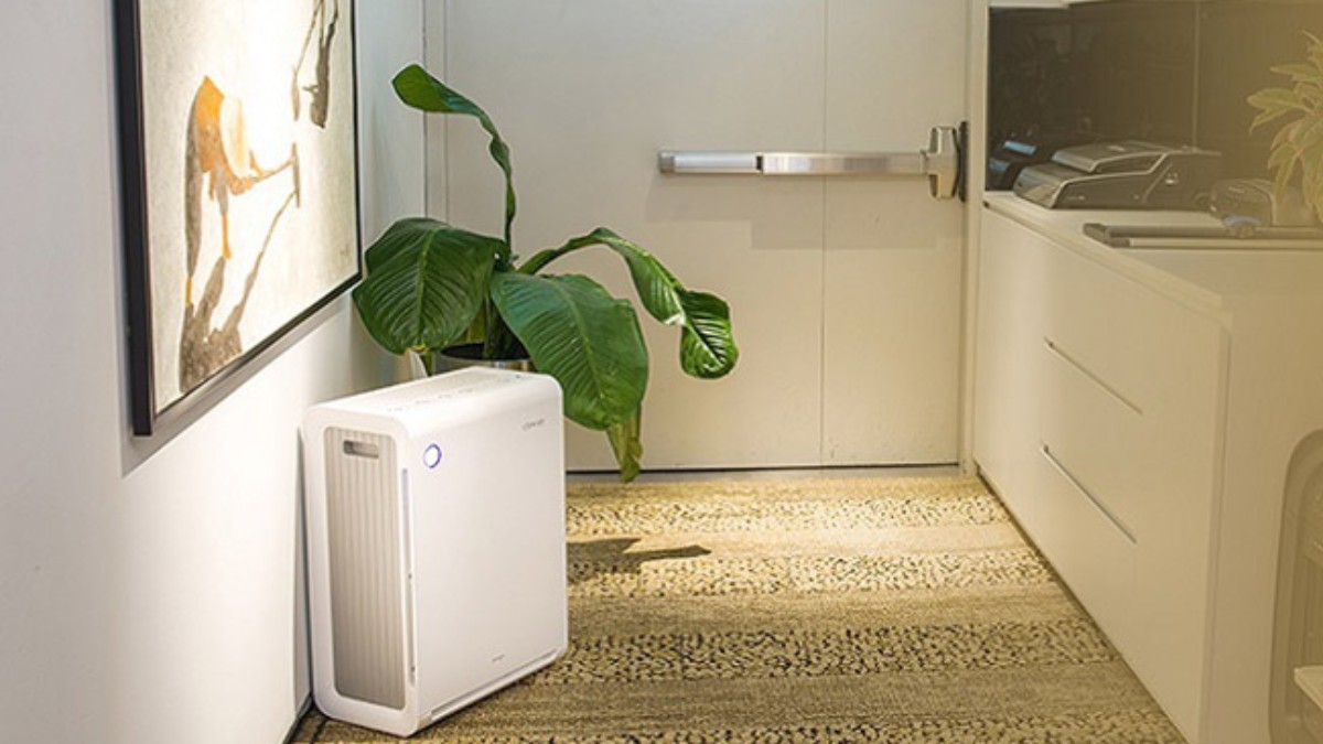 Máy lọc không khí Coway APM 1010DH sở hữu thiết kế tối giản, tinh tế