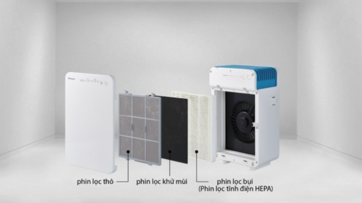 Máy lọc không khí Daikin MC30VVM-A được trang bị màng lọc HEPA tiêu chuẩn