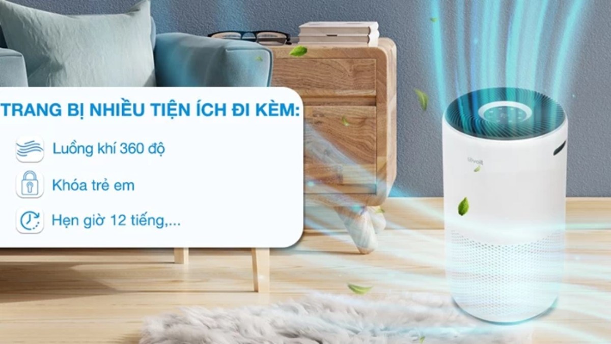 Máy lọc không khí Levoit Core 400S được trang bị nhiều tính năng thông minh vượt trội so với các model trong cùng phân khúc