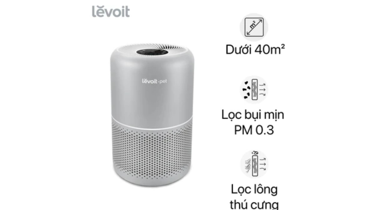 Levoit Core P350 được đánh giá cao vì tập trung đúng vấn đề: lông rụng, mùi hôi, dị ứng từ động vật