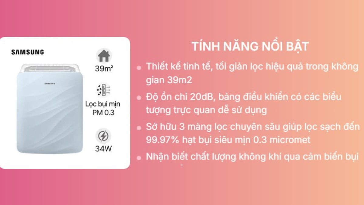Việc đánh giá chi tiết điểm mạnh và điểm cần cân nhắc sẽ giúp bạn có cái nhìn khách quan hơn khi review máy lọc không khí Samsung AX40R3020WU SV.