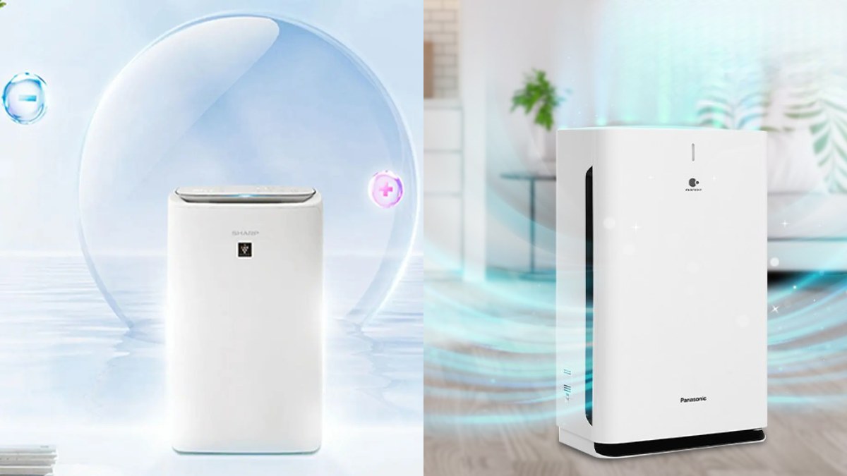 Hiệu suất lọc và diện tích sử dụng của máy lọc không khí Sharp và Panasonic