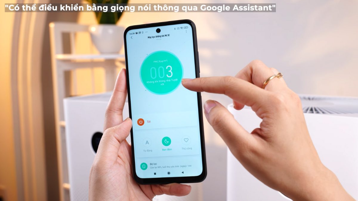 Cả hai dòng máy lọc không khí đều được trang bị tính năng thông minh 