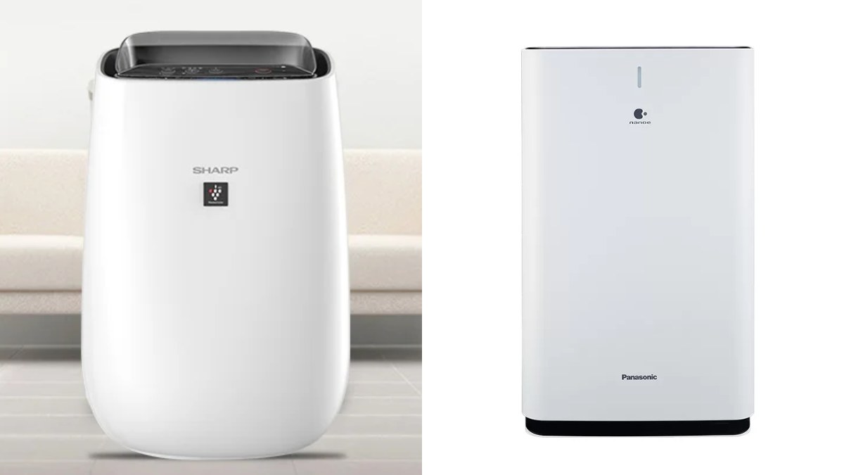 So sánh máy lọc không khí Sharp và Panasonic