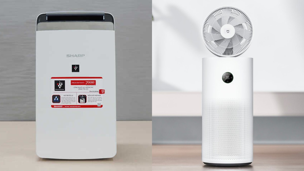 So sánh máy lọc không khí Sharp và Xiaomi, đâu là lựa chọn tối?
